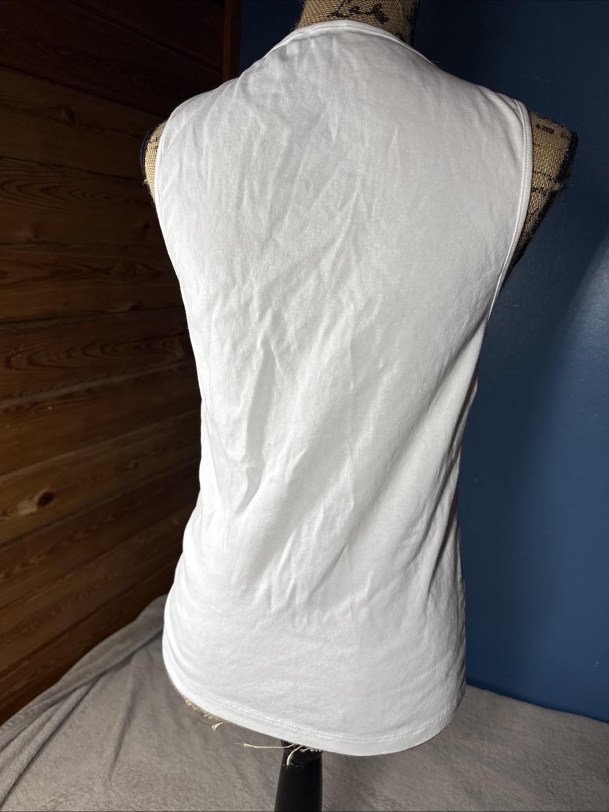 J Crew Womens Large Solid Plain White Girlfriend … - image 3