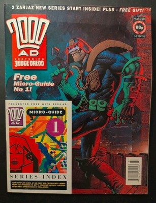 2000 AD Prog 800 (12 Sep 1992) VG | Judge Dredd | Micro-Guide #1 insert