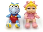 Vintage Muppet Babies Gonzo & Miss Piggy Figures 1986 HAL PVC Jim Henson Lot 2
