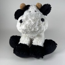 Wholesale Merchandisers Plush Cow 9" Black White Beanie Stuffed Animal Toy