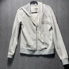 Peace Love World I Am Love Life Sweatshirt Hoodie Gray Small I Love Sundays