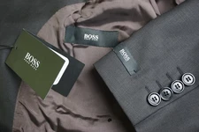 Hugo Boss Mitchum/Reno-X Dark Brown Wool 2 Pc Suit Jacket Pants 40 50EU NEW