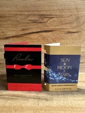 Balenciaga Rumba EDT 0.05 oz 1.5 ml & Sun Moon Stars EDT .07 oz 2.0 ml Perfumes