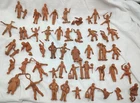 1950s Marx Super Circus Spectators & Performers Rubber Playset Figures Large Lot