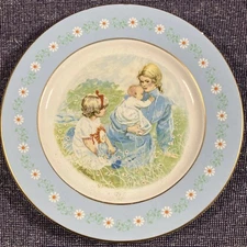 1974 Avon  Tenderness Commemorative Plate - Mother And Child - Pontesa Ironstone