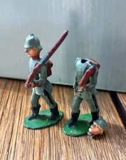Sehr Alte Antike Zinnfiguren Gewehr 1.WK Metall Militär Militaria 1x Defekt