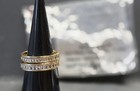 Ring Bomb Party RG29601 'Strut Your Style' April BDay 2 band ring set — photo 5
