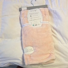 Oh So Soft Ultra Heavyweight Plush Pink Baby Blanket 30x40in Soft 500 Series
