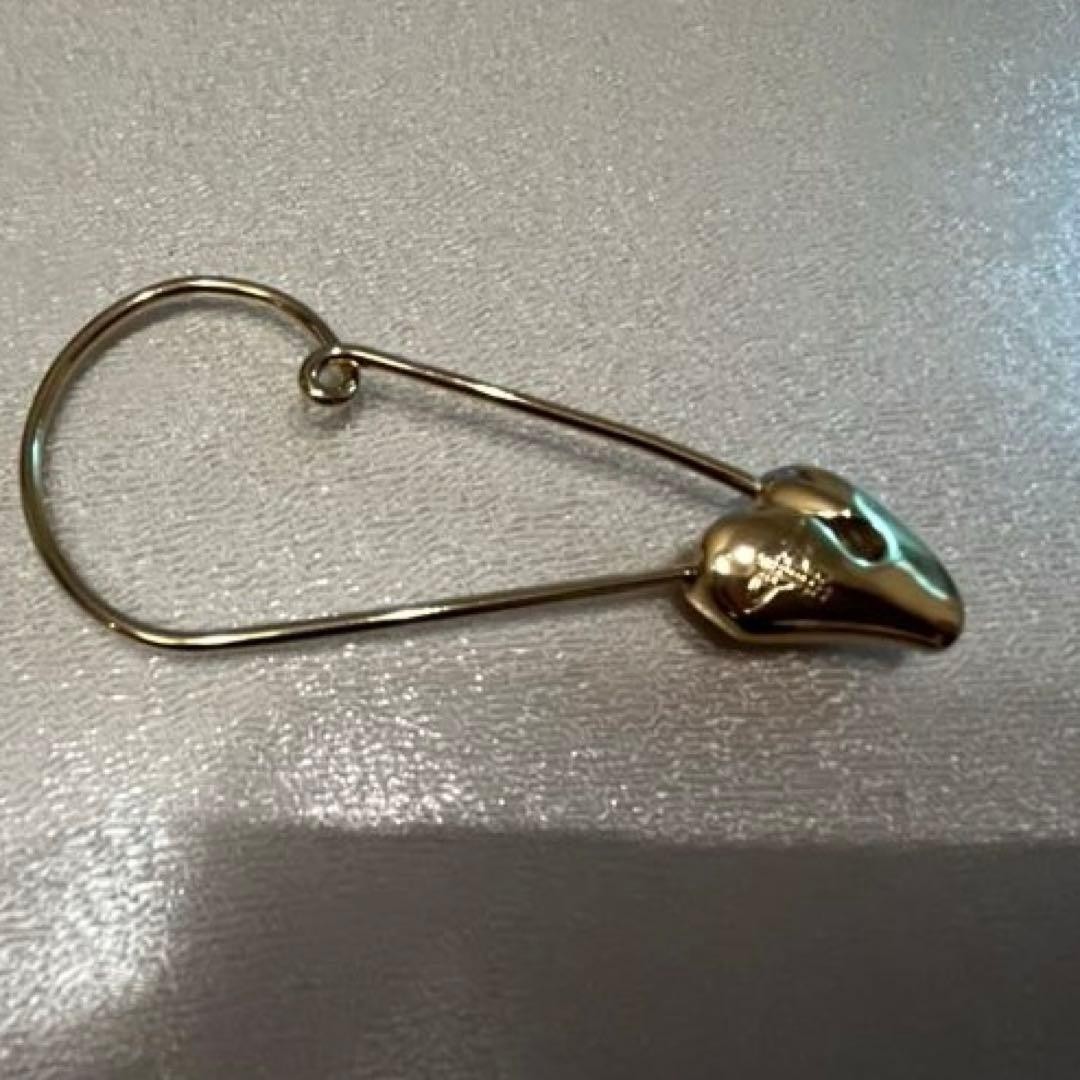 Vivienne Westwood Safety Pin Brooch Gold-tone Metal Penis Motif