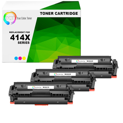 3PK TCT Premium For HP 414X CYM Color LaserJet Pro M454 MFP M479 Compatible
