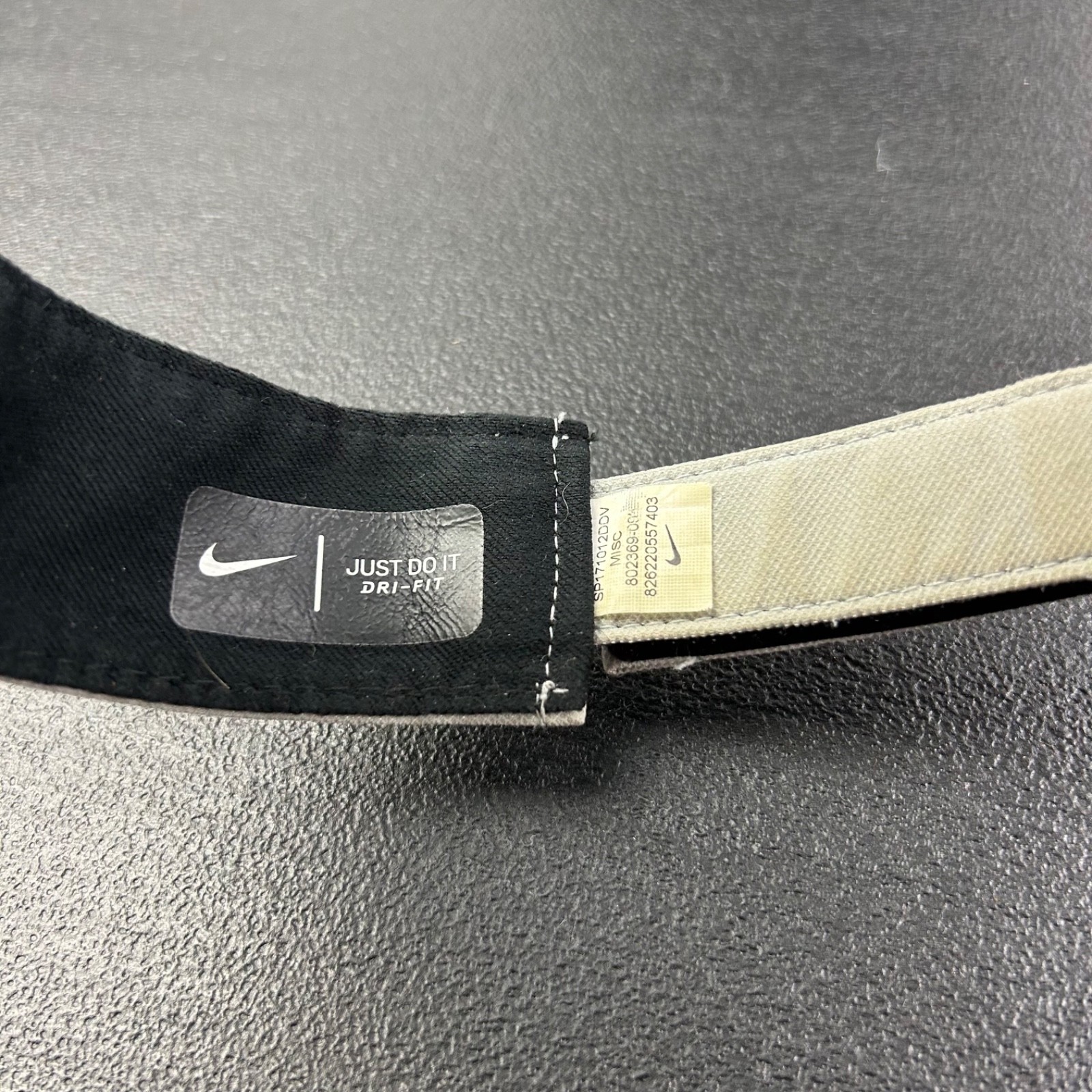 Nike Hat Cap Visor Strap Back Adjustable Gray Dri… - image 7