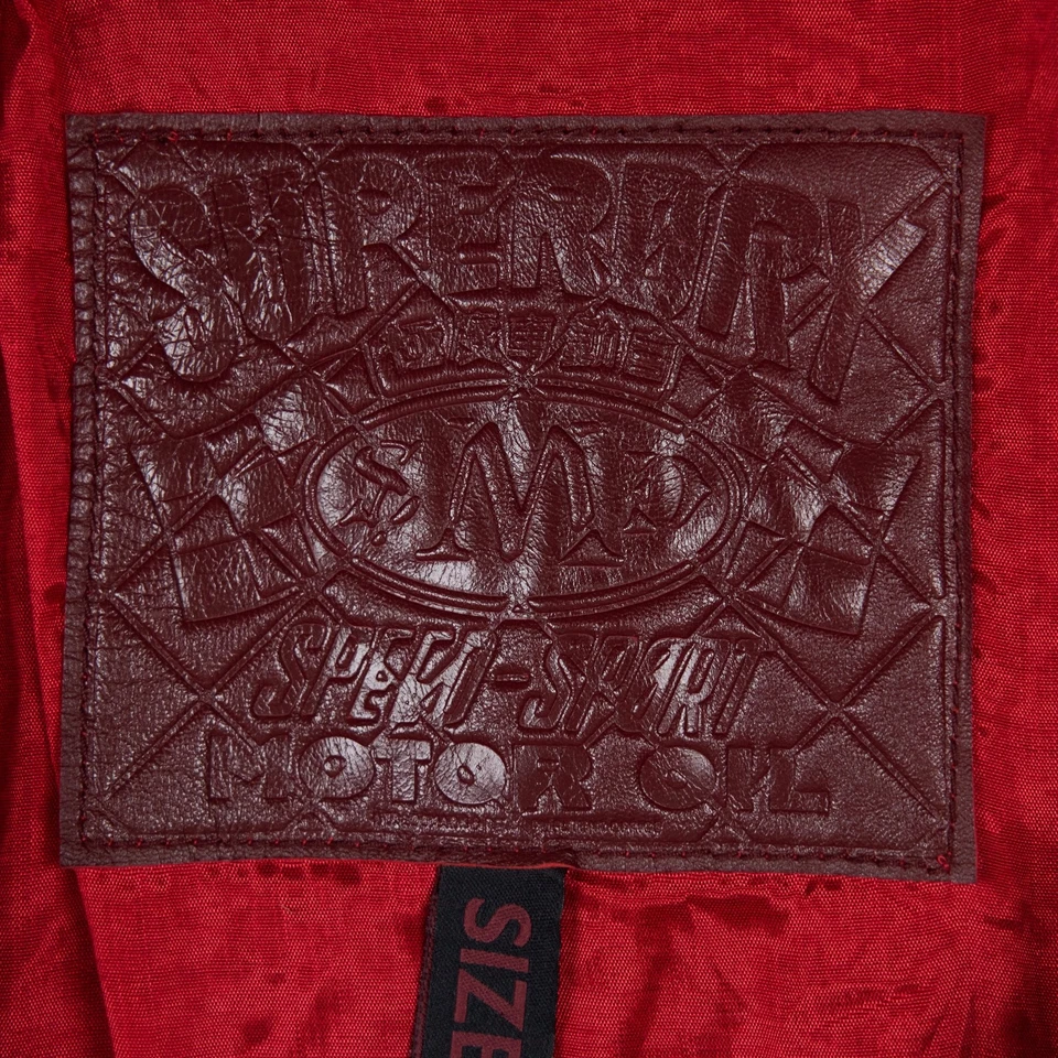 Superdry Men's Black 100% Leather Full Zip Collared Motor Sport Jacket XL - Image 3 of 4