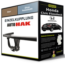 Starre Anhängerkupplung für HONDA Civic Fliessheck 01- VII Typ EU/EP/EV Auto Hak