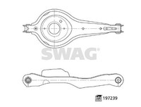 Swag Lenker, RadaufhäNgung Hinterachse, Links, Rechts, Unten FüR Ford