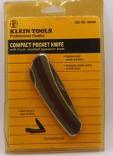 Klein Tools Compact Pocket Knife 44034 2 5/8" Modified Spearpoint Blade - NEW