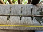 EXTREEMLY RARE Vintage Brass Horse Head 5 Hook Coat Rack — photo 5