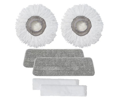 True & Tidy 6pc Replacement Mop Pad Set for SPRAY-360