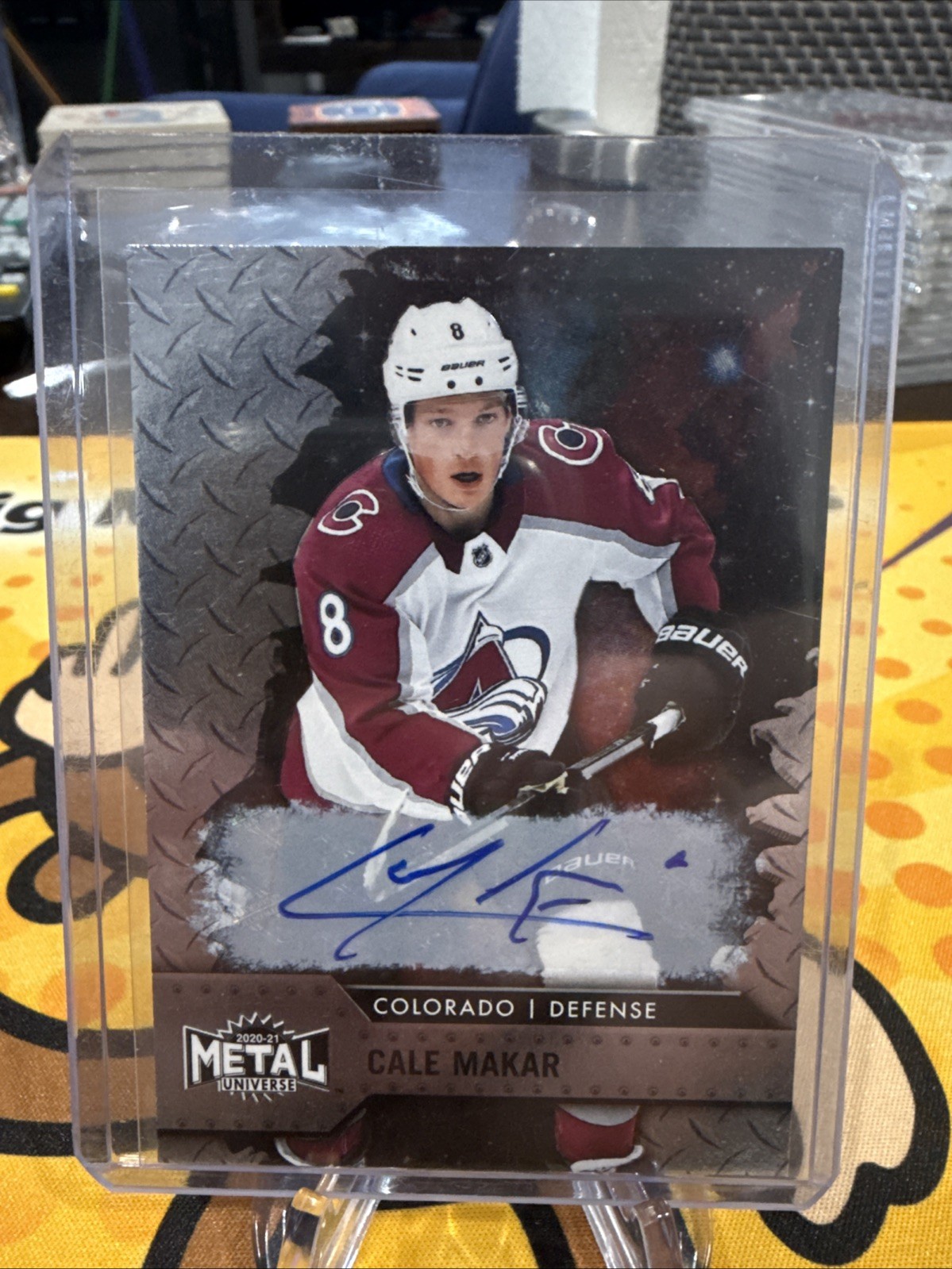 2020-21 Skybox Metal Universe - Cale Makar #60 Silver Autographs (AU)