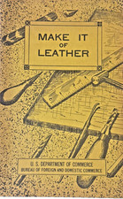 1939 Make It of Leather US Dept of Commerce Gov Manual | Craft Booklet DIY
