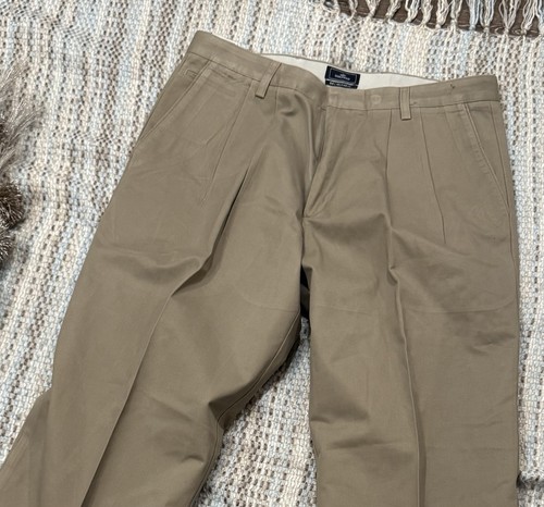 Dockers Mens Khaki Classic Fit Double Pleated Cuffed Chino Pants Size dockers-mens-khaki-classic-fit-double-pleated-cuffed-chino-pants-size