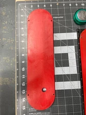 Craftsman 10" table saw zero clearance throat plate insert 13-13/16" x 3-3/4"