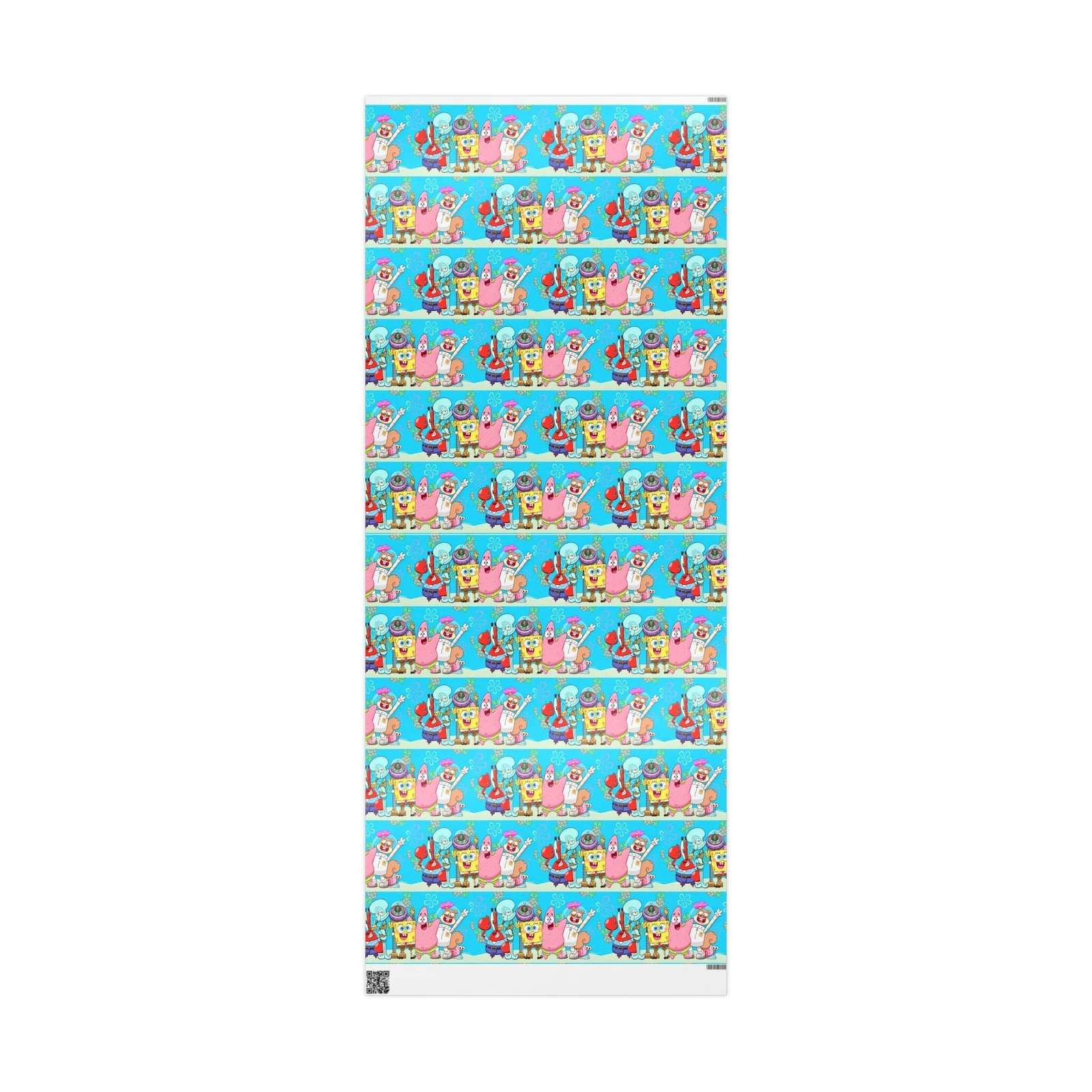 SpongeBob SquarePants Main Characters Birthday Christmas Gift Wrapping Paper