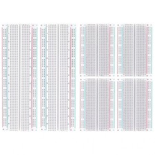 Breadboard, 6pcs Bread Board, Breadboard Kit Includes 2pcs 830 Point + 4pcs 400
