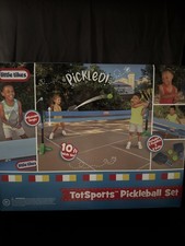 Little Tikes Tot Sports Pickleball Set- Net, 2 Balls, 2 Paddles - Portable Fun