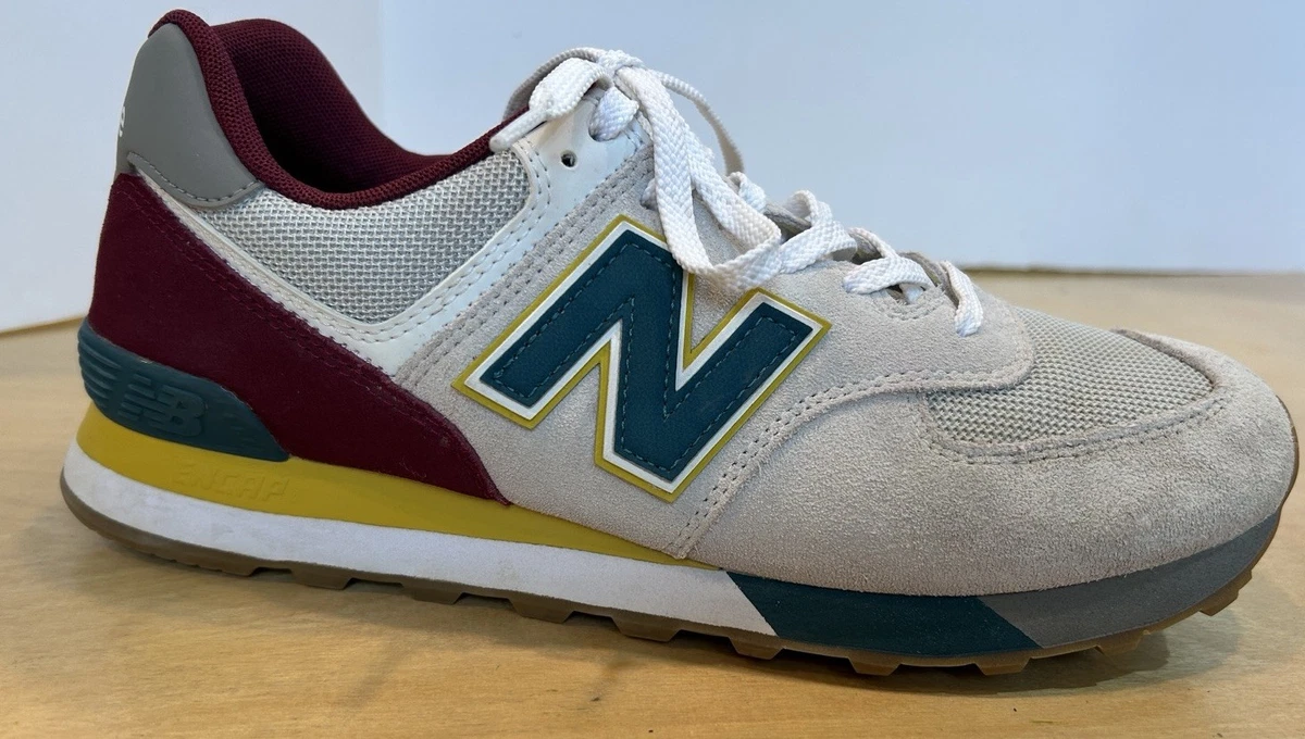 New Balance 574 \'Grey Burgundy Teal Yellow New Balance 574  main image 3