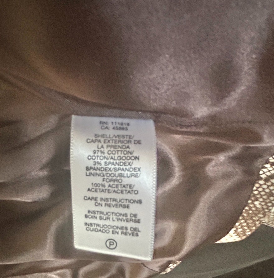 10 Michael Kors COTTON Blazer Jacket Python Snake… - image 4