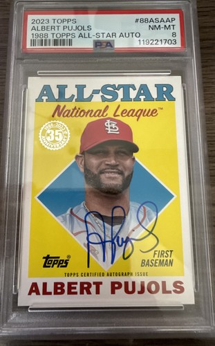 Albert Pujols #88ASA-AP 2023 Topps 1988 All Star Autographs card