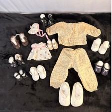 VTG LOT OF DOLL CLOTHES AND SHOES VARIOUS SIZES