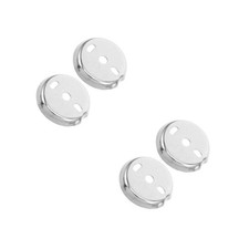 4 pcs Stainless Steel Towel Bar Mounting Brackets, 1.9" Bathroom Towel Holder