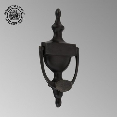Black Front Door Knocker Oil Rubbed Bronze Traditional Style 8  X 3.5  Brand New