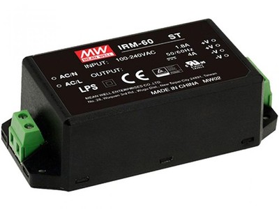 MeanWell Schaltnetzteilmodul geschlossenes Gehäuse und Schraubklemmen 5V / 10A