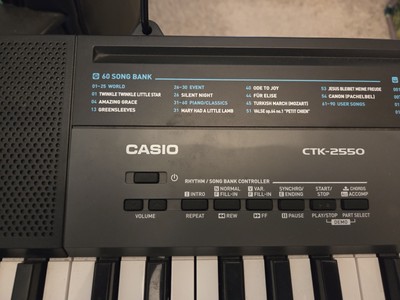 Casio CTK-2550 Keyboard With Stand Foot Peddle And Books | eBay