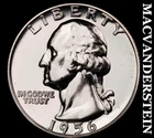 1956 Silver Washington Quarter - Choice Gem Proof  Lustrous  No Reserve  #i1018