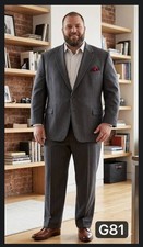   Lauren Ralph Lauren Pinstripe Suit Set Wool 40 x 27 52R Old Money Woolmark