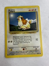 Pokémon Pidgey TCG Base Set Unlimited Common Card 57/102 [LP]