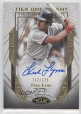 2022 Topps Tier One Tier One Talent Auto 112/175 Fred Lynn #T1TA-FL Auto ni4