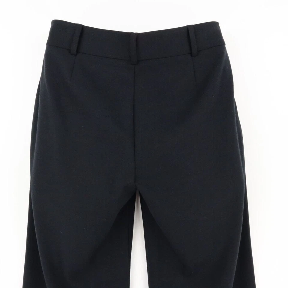 Pantalones Relativity Mujer Talla 10P Negro Poliéster Bolsillos Tiro Medio Pierna Ancha Elastizados Foto 3 de 4