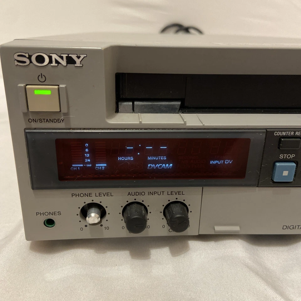 Sony DSR-40 DVCAM MiniDV Mini DV Gravador Leitor de Fitas PRO Digital VCR Deck - Imagem 2 de 4
