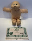 1985 Vintage Cabbage Patch Kid Baby Doll Bald Green Eyes No Clothes