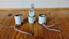 Vintage Porcelain Bulb Socket for Mole-Richardson Solarspot Type 406 UNTESTED