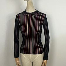 Issey Miyake Women  s Wool Multicolor Sweater Size 2
