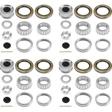 4 Sets 7,000 lb Boat Trailer Axles Bearing Kits, 25580 7,000 lb Bearing Kits
