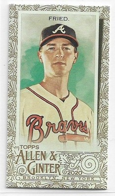 2020 Topps Allen & Ginter Max Fried #94 MINI Gold Border Atlanta Braves