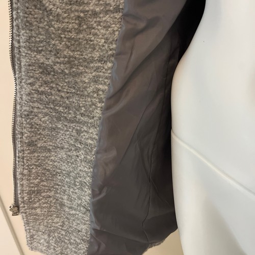 INC International Concepts grau asymmetrischer Reißverschluss Damen Jacke Mantel Größe Large - Bild 9 von 10