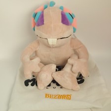 World of Warcraft Plush Gurky Murloc Blizzard Entertainment With Replacement Bag