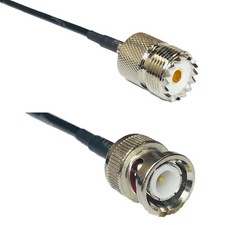 RG174 SO239 UHF Female to BNC MALE Coax RF Cable USA-Ship Lot